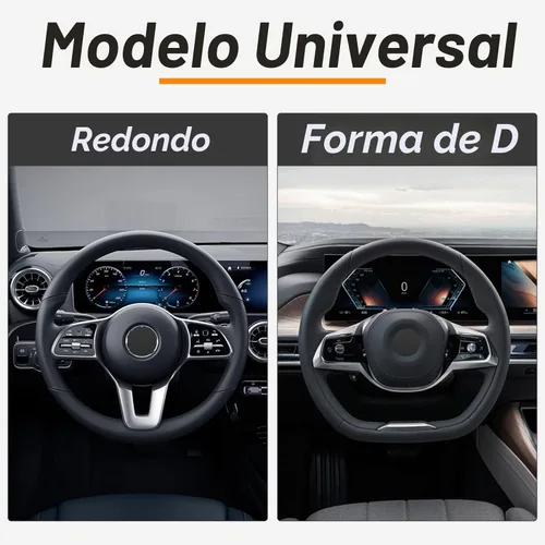 Miniatura 5 de KAFEEK Funda elástica para volante, cálida en invierno y fresca en verano, universal de 15 pulgadas, seda de hielo transpirable de microfibra, Negro