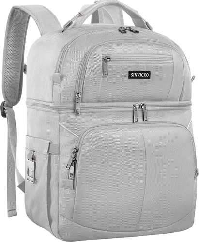 Miniatura 7 de Mochila enfriadora aislada, bolsa enfriadora a prueba de fugas de doble cubierta, mochila enfriadora aislada para almuerzo para hombres y mujeres