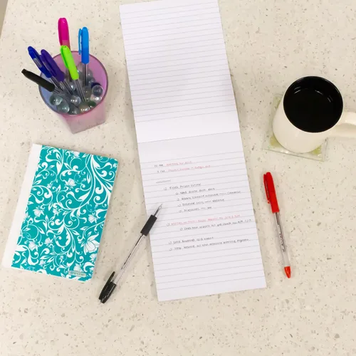 Miniatura 7 de BAZIC Products Bloc de escritura de 100 hojas de 6 x 9 pulgadas, cuaderno rayado de notas a rayas, papel de notas fácil de rasgar para oficina