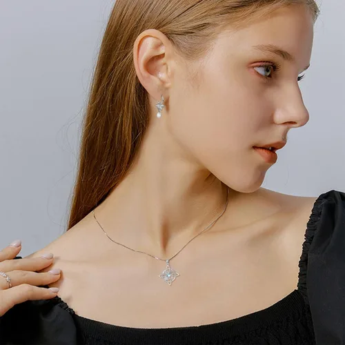 Miniatura 8 de YAFEINI Collar con dije de nudo de bruja de plata de ley, amuleto de bruja de cruz celta, regalo para mujer