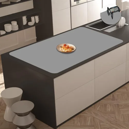 Miniatura 54 de Tapete de silicona súper grande, 120 x 24 pulgadas, tapete de silicona para encimera de cocina, tapete antideslizante resistente al calor, tapete