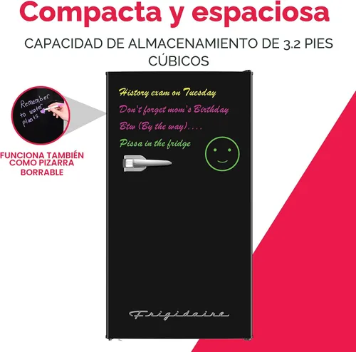 Miniatura 2 de Frigidaire EFR331 - Refrigerador compacto de una sola puerta, control de termostato ajustable, puertas reversibles, pizarra delantera, escritura