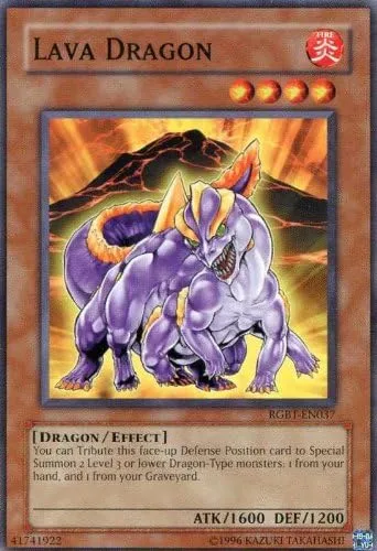 Yu-Gi-Oh! - Dragón de lava (RGBT-EN037) - Batalla furiosa - Edición ilimitada - Común