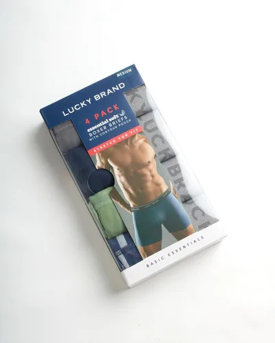 Miniatura 2 de Lucky Brand Men's Active Underwear - 4 Pack Essential Soft Performance Boxer Briefs (S-XL)