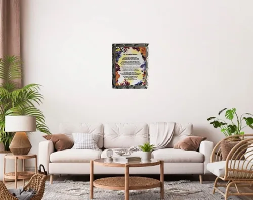 Miniatura 6 de leGna "My Wonderful Mother" - Homenaje artístico para pared con poema inspirador solo para ella, un regalo para todas las ocasiones; en placa