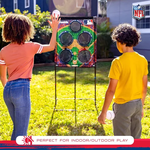 Miniatura 2 de Juegos de lanzamiento de objetivo Franklin Sports - Juegos de lanzamiento de objetivo de fútbol y béisbol para niños para interiores + exteriores