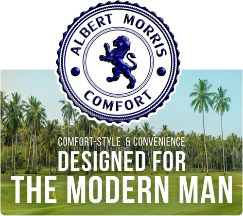 Miniatura 7 de Albert Morris Paquete de 4 camisas polo de manga corta a rayas para hombre
