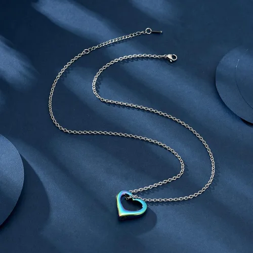 Miniatura 99 de constantlife Joyería de cremación para cenizas – Colgante de corazón conmemorativo collar de urna conmemorativa soporte para cenizas de acero
