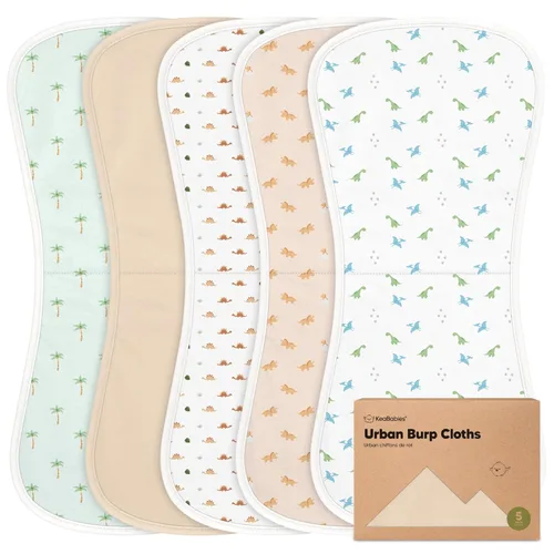 Miniatura 38 de Paños orgánicos para bebés, niños y niñas, paquete de 5, ultra absorbente, paño para eructar, ropa para recién nacidos, toalla para la leche, babero