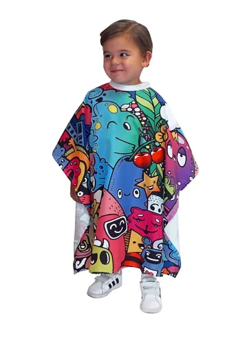 Miniatura 2 de Betty Dain Little Friends - Capa de corte de pelo para niños, 30 pulgadas de ancho x 36 pulgadas de largo, perfecta para niños y niñas, 100%