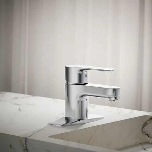 Miniatura 2 de KOHLER 16027-4-CP - Grifo para lavabo de baño con una sola manija, cromo pulido, tamaño único