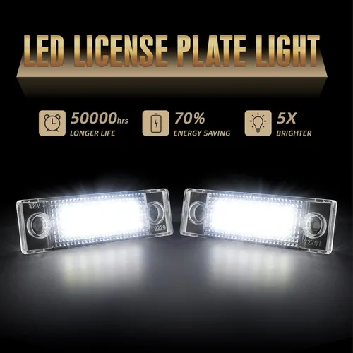 Miniatura 2 de Luces LED para matrícula compatibles con Chevy Cruze 2009-2023 reemplazo de luz de matrícula