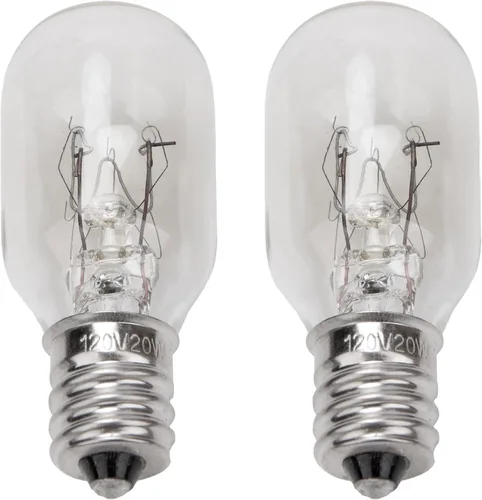 Reemplazo de bombilla incandescente de 20 W, 120 V, adecuado para espejo de maquillaje iluminado Conair RP34B, base de portavelas E12, 2700 K (20 W