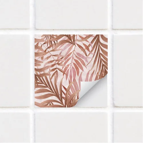 Miniatura 52 de Adhesivos de vinilo para azulejos de pared autoadhesivos, calcomanías impermeables para decoración de cocina, baño, línea ondulada de abulón, 6 x 6