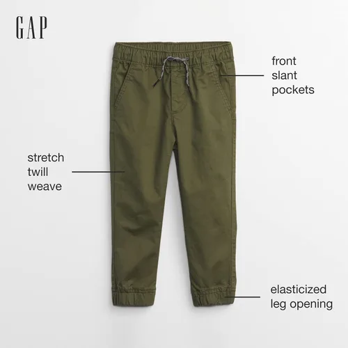 Miniatura 2 de GAP Pantalones deportivos de sarga para bebés y niños