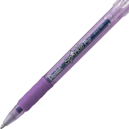 Miniatura 4 de Pentel Sparkle Pop - Bolígrafo de gel metálico, línea gruesa de 1.0mm, colores surtidos, paquete de 4 (K91BP4M)