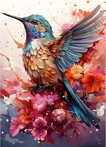 Miniatura 10 de SENQAO Kits de pintura de diamantes de pavo real para adultos, kit de arte de diamantes 5D para adultos principiantes, pintura de puntos de diamante
