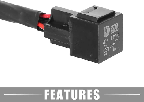 Miniatura 6 de HID Arnés de relé de cableado de batería de 4.9 ft / 4.9 pies de largo 9006/9012/H10/9005 HID Lámparas Kit de relé de enchufe de 12 V Ruber