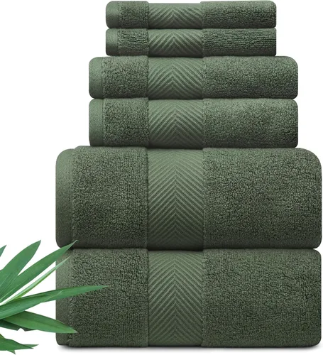 Miniatura 16 de Alusa Home - Toallas de baño ultra suaves y afelpadas de viscosa de bambú - 700 g/m² Paquete de 2 - Extra grande 70x35 pulgadas - Super absorbente