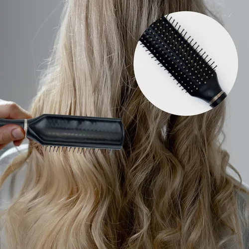 Miniatura 7 de 3 piezas de peine ovalado de masaje antiestático, cepillo redondo para el cabello, cepillo de ventilación para el cabello, cepillo desenredante