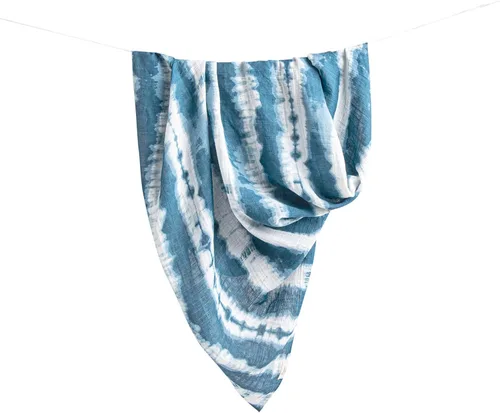 Miniatura 3 de Crane Baby Manta Envolvente de Muselina 100% Algodón, Océano Caspio - Juego de 2, 47" x 47" - Mantas Envolventes para Recién Nacidos y Bebés Ballena
