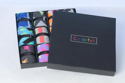 Miniatura 21 de JAMES FIALLO Calcetines de vestir para hombre, calcetines de vestir para hombre, estilo casual, coloridos, divertidos, novedosos, a la moda, paquete