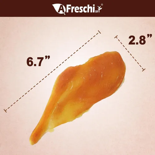 Miniatura 2 de A Freschi srl Cecina de pollo para perro, golosinas totalmente naturales para perros, alta en proteínas, saludable y fácil de digerible, masticables