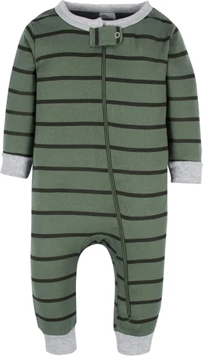 Miniatura 4 de Onesies Brand Pijama de algodón de una sola pieza de ajuste cómodo para bebés niños (3 unidades)