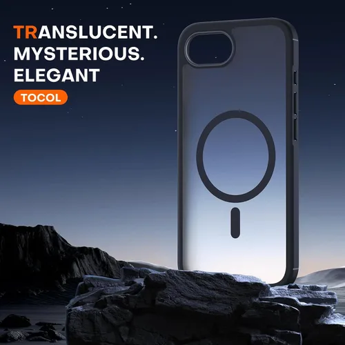 Miniatura 83 de TOCOL Funda para iPhone 11, compatible con Magsafe, protección completa de cámara, imanes integrados, protección contra caídas, funda translúcida
