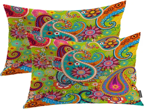 Miniatura 97 de Shrahala Funda de almohada decorativa de castillo oscuro de Halloween, casa con murciélagos de bruja, esqueleto, funda de almohada cuadrada mezclada