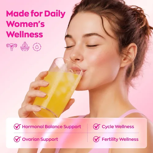 Miniatura 3 de Gynable - Suplemento de mio-inositol y D-Chiro inositol para mujeres, proporción 40:1, paquetes de mezcla de bebida en polvo de melocotón, apoya