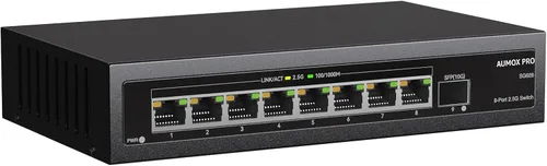 Miniatura 10 de Switch PoE Gigabit de 5 puertos, AUMOX PRO SG305P Switch Gigabit Ethernet PoE de 4 puertos no administrado con 1 puerto de enlace ascendente Gigabit