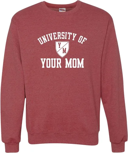 Miniatura 12 de Go All Out University of Your Mom - Sudadera con cuello redondo para hombre