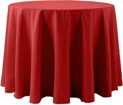 Miniatura 35 de Ultimate Textile Cotton-Feel - Mantel redondo de 90 pulgadas para comedor, color berenjena, color morado