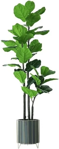 Miniatura 4 de Fake Plants Artificial Tree Fake Tree Nordic Artificial Tree Branch Artificial Ficus Lyrata Plant Fake Banyan Tree For Home Garden Bonsai Decoration