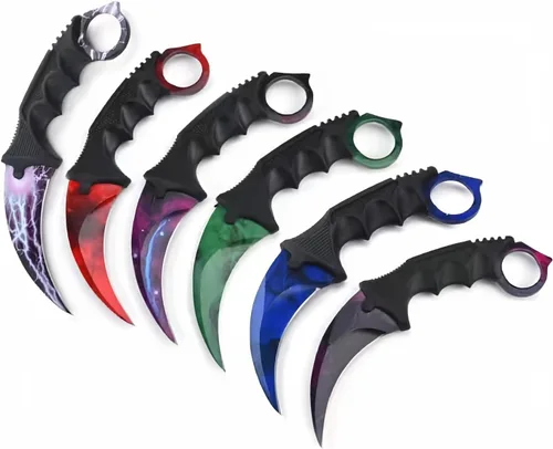 Cuchillo de hoja fija para acampar, multiherramienta de acero inoxidable para entrenamiento al aire libre, cuchillos de bolsillo de práctica de