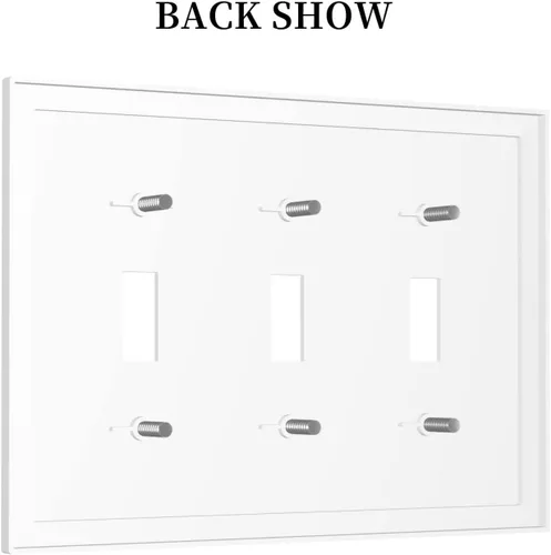 Miniatura 1025 de Placa Decorativa de Pared de Granja Rústica con Cuerno de Madera para Puerta de Granero 1 Banda Duplex Cubiertas de Toma Eléctrica Soltera