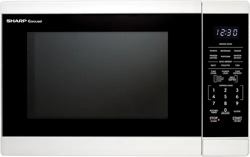 Miniatura 18 de SHARP Horno microondas para encimera con plato giratorio extraíble de 12.4 pulgadas, 1100 vatios, 1.4 pies cúbicos, color negro