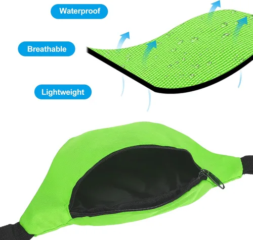 Miniatura 4 de PATIKIL Riñonera para mujer, riñonera para fiesta, correr, Verde