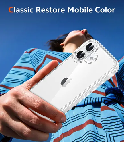 Miniatura 1800 de FNTCASE Funda para iPhone 13 Pro-Max: Fundas magnéticas transparentes compatibles con Magsafe Slim anti amarillamiento protección contra caídas