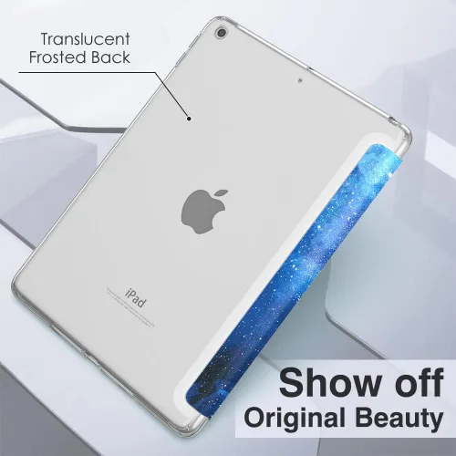 Miniatura 9 de Funda MoKo Compatible con Nuevo iPad de 9ª/8ª/7ª Generación de 10.2 pulgadas (2021/2020/2019), Funda Inteligente Delgada y Ligera con Soporte