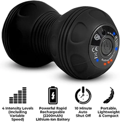 Miniatura 8 de Rolling With It Bola de masaje vibratoria de maní – Terapia de punto de activación de tejido profundo, liberación miofascial – de mano, inalámbrica