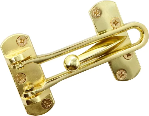 Miniatura 2 de LBY Paquete de 2 cerraduras de puerta de barra oscilante resistente, cerradura de seguridad antirrobo en forma de U, cerradura de puerta de Oro