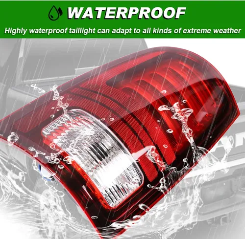 Miniatura 6 de Lochnchn Luces traseras LED compatibles con Ram 1500 2013-2018, Ram 2500/3500 2014-2018, luz trasera con montaje de lámpara de freno Blub, lente