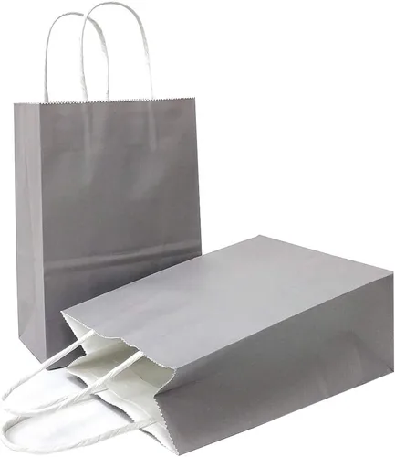 Miniatura 31 de AZOWA Bolsas de regalo mini de papel kraft con asas (Azul claro, 4x2.4x6, 25 piezas)