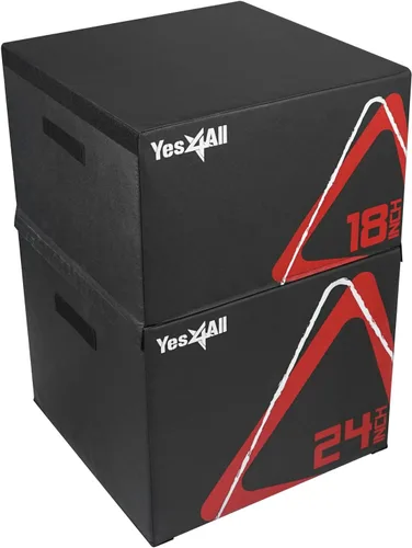 Miniatura 14 de Yes4All Caja pliométrica ajustable de espuma suave, entrenador de saltos - Para ejercicios pliométricos y acondicionamiento, múltiples variaciones