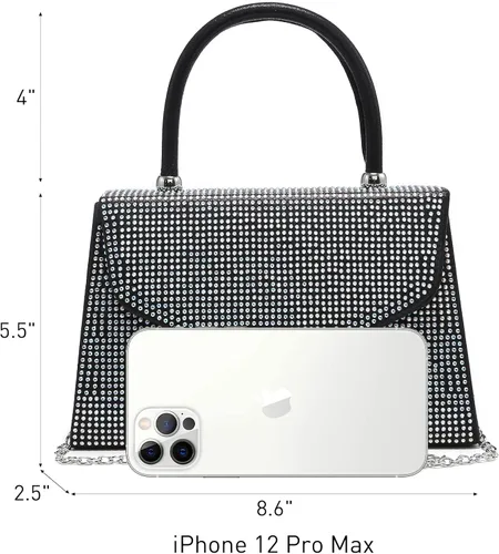 Miniatura 87 de Dasein Bolso de noche para mujer, embragues de fiesta, bolsos de boda, cóctel, baile de graduación, bolsos con purpurina esmerilada
