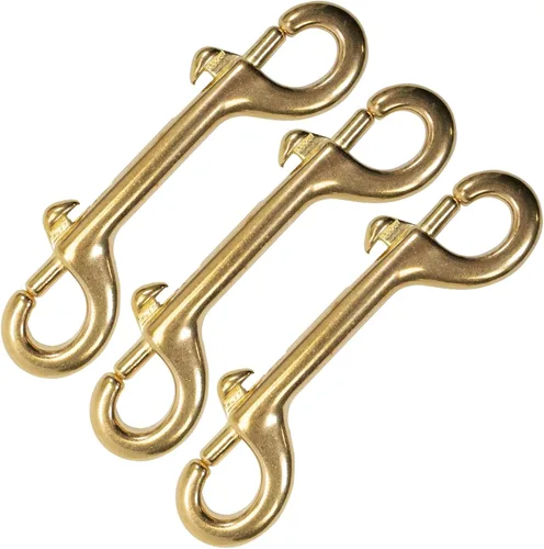 Miniatura 9 de Scuba Choice Clip de latón para buceo, perno a presión de doble extremo, 4 pulgadas, accesorio de buceo marino, gancho de engranaje duradero