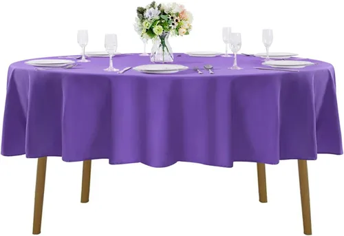 Miniatura 72 de Cupuamon - Mantel rectangular de 60 x 84 pulgadas, tela de poliéster lavable para decoración de bodas, fiestas, cenas y banquetes