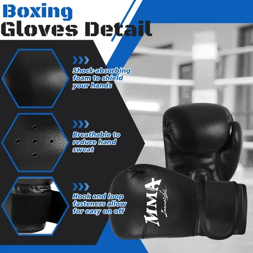 Miniatura 5 de YORWHIN Sparring Head Guard with Gloves - Boxing Safety Headgear for MMA, Kickboxing, Muay Thai & Boxing - Adult & Kids